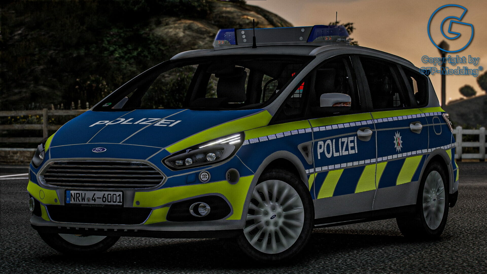 Ford S-Max 2019 Polizei Nordrhein-Westfalen [ELS] [REFLECTION]