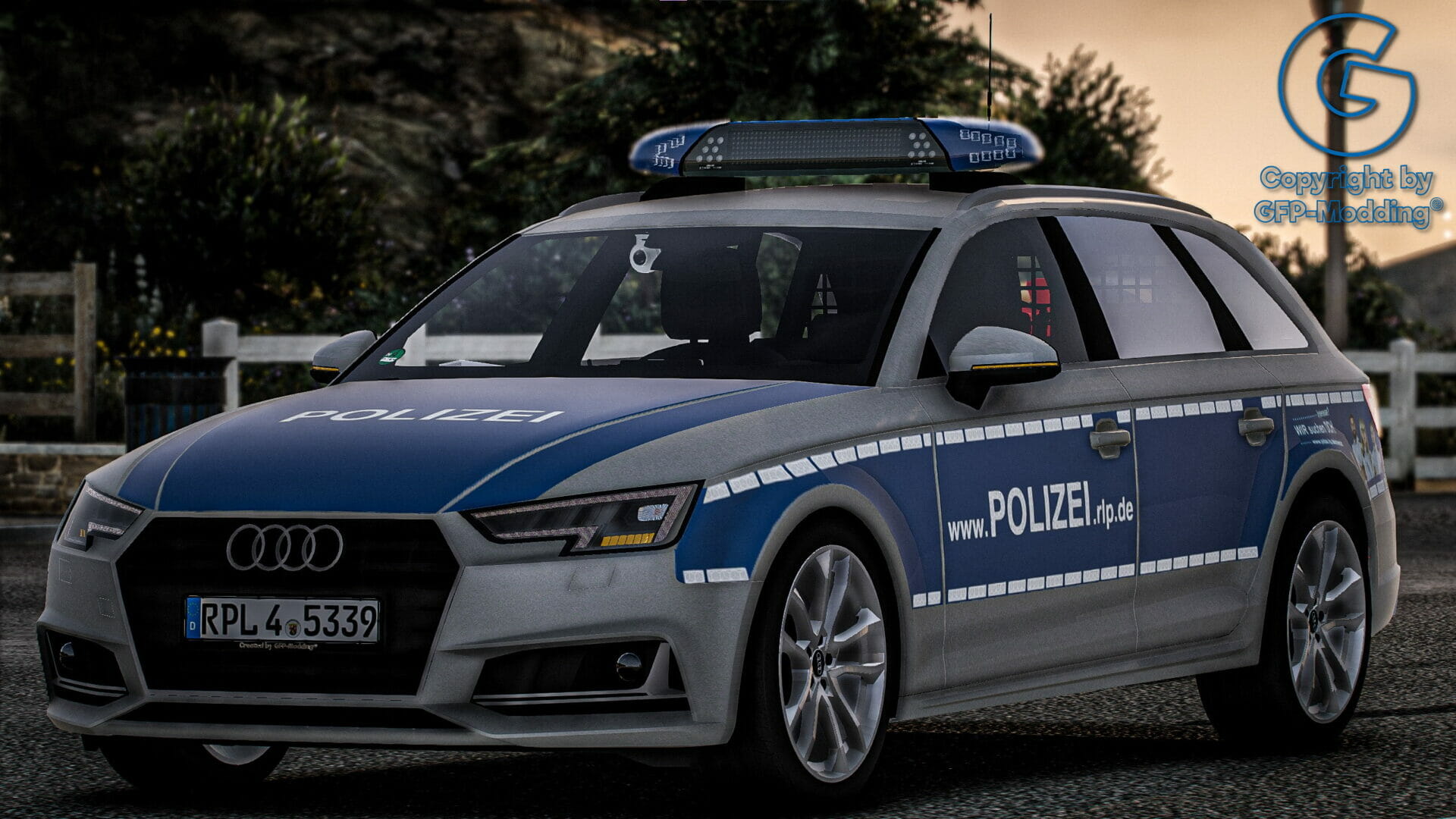 Audi A4 Polizei Rheinland-Pfalz [FIVEM] [ELS] [REFLECTION]