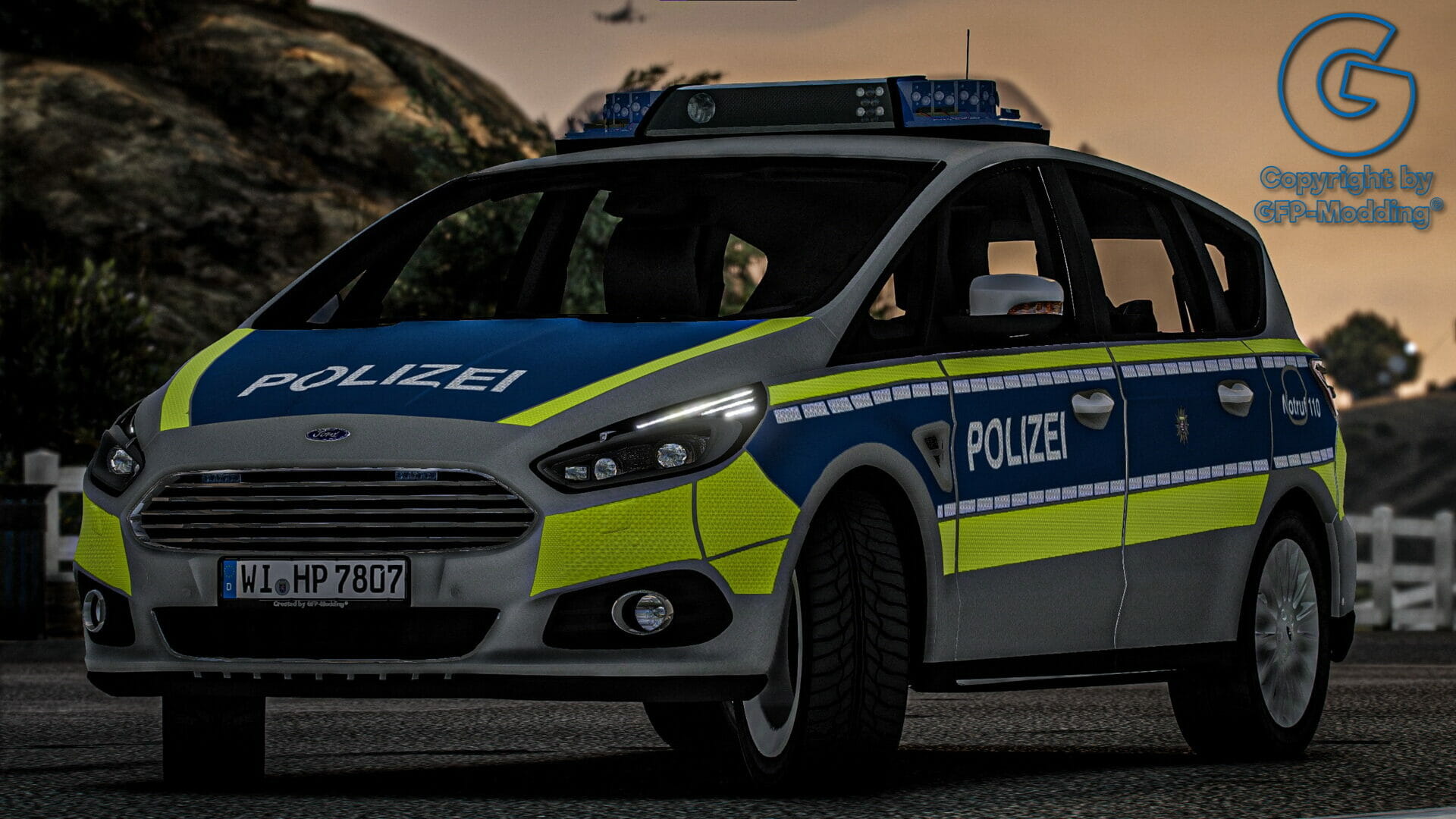 Ford S-Max 2019 Polizei Hessen [ELS] [REFLECTION]