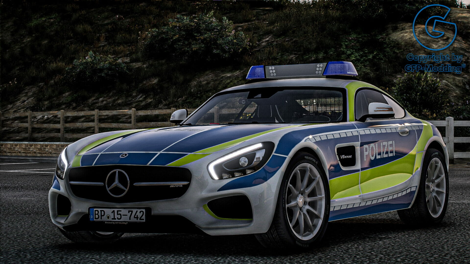 Mercedes-Benz AMG GT-S Bundespolizei [ELS] [REFLECTION]