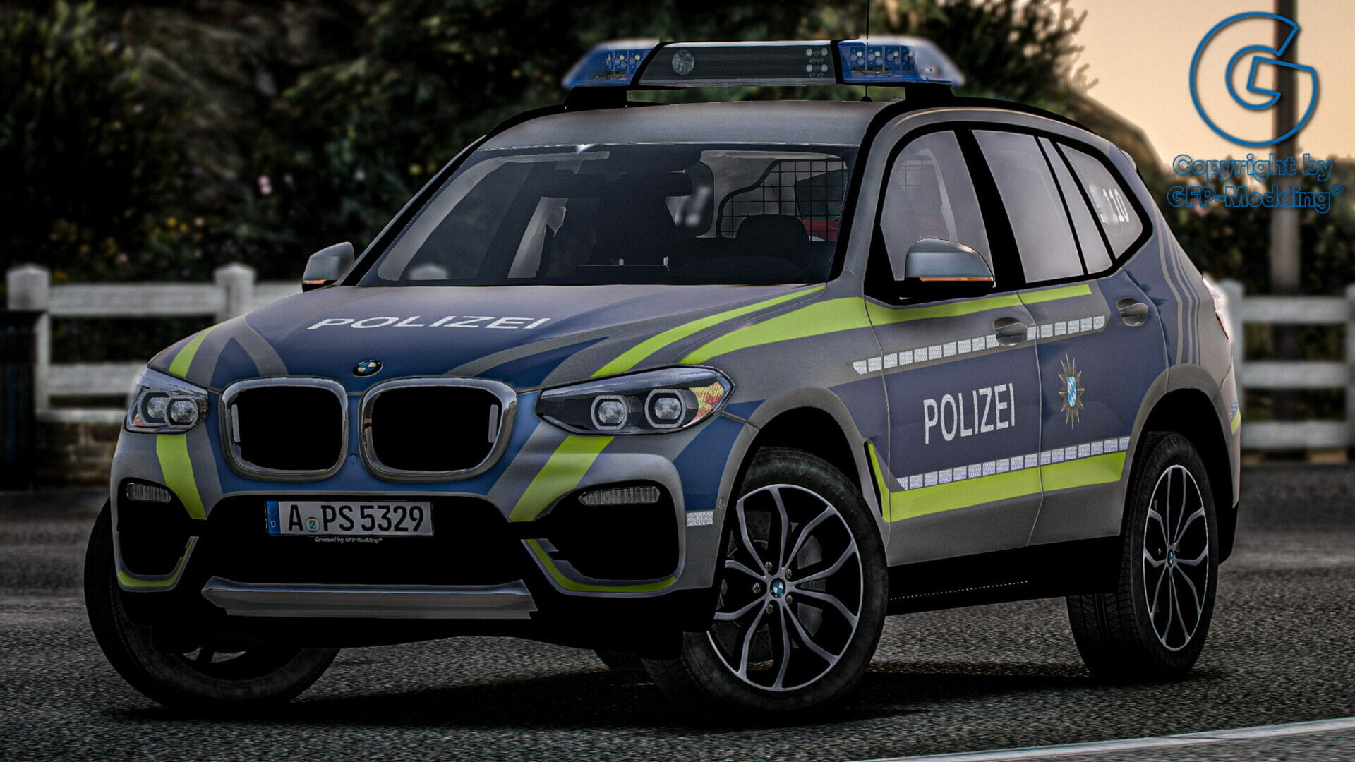 BMW X3 Polizei Bayern [ELS] [REFLECTION]