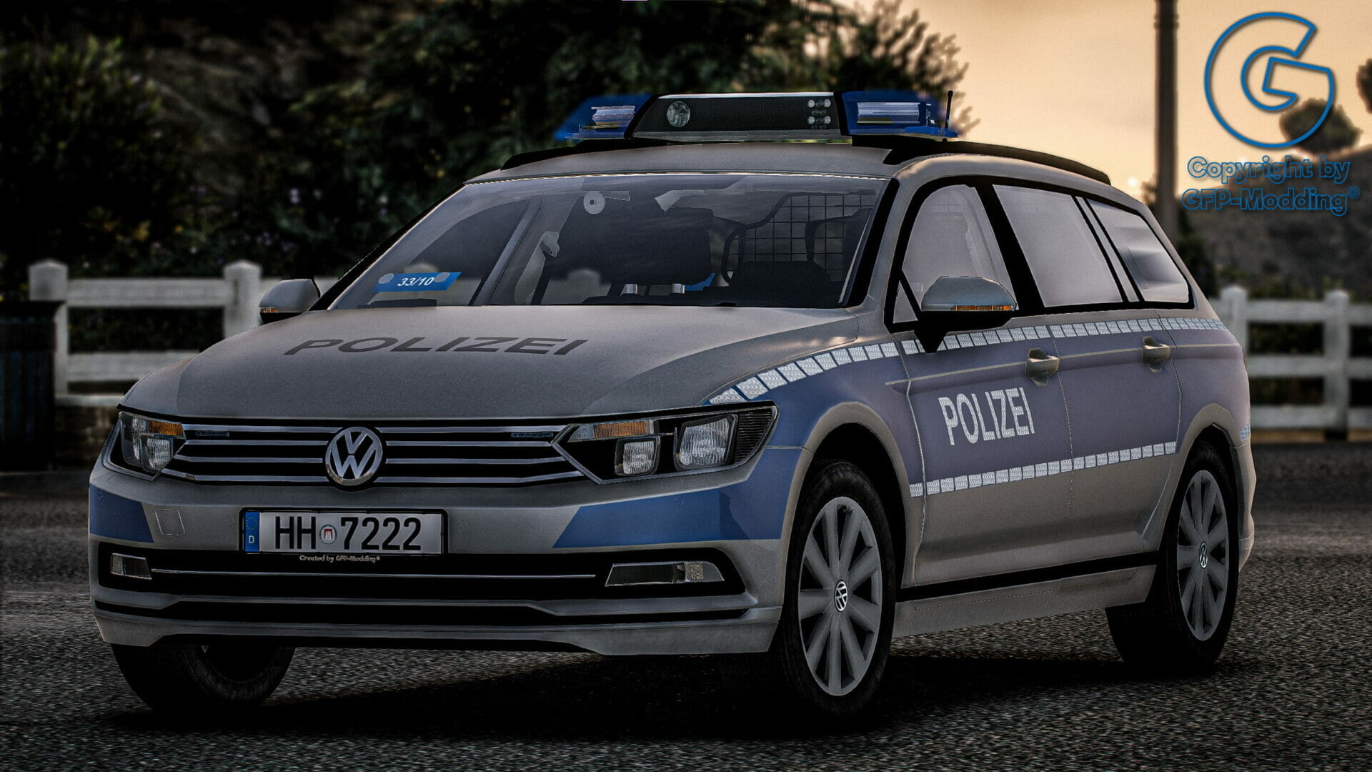 Volkswagen Passat B8 Polizei Hamburg [ELS] [REFLECTION]