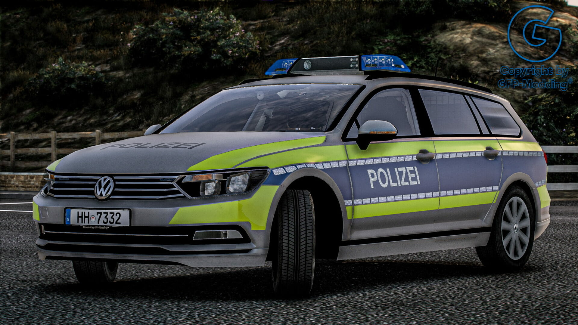 Volkswagen Passat B8 Polizei Hamburg V2 [ELS] [REFLECTION]