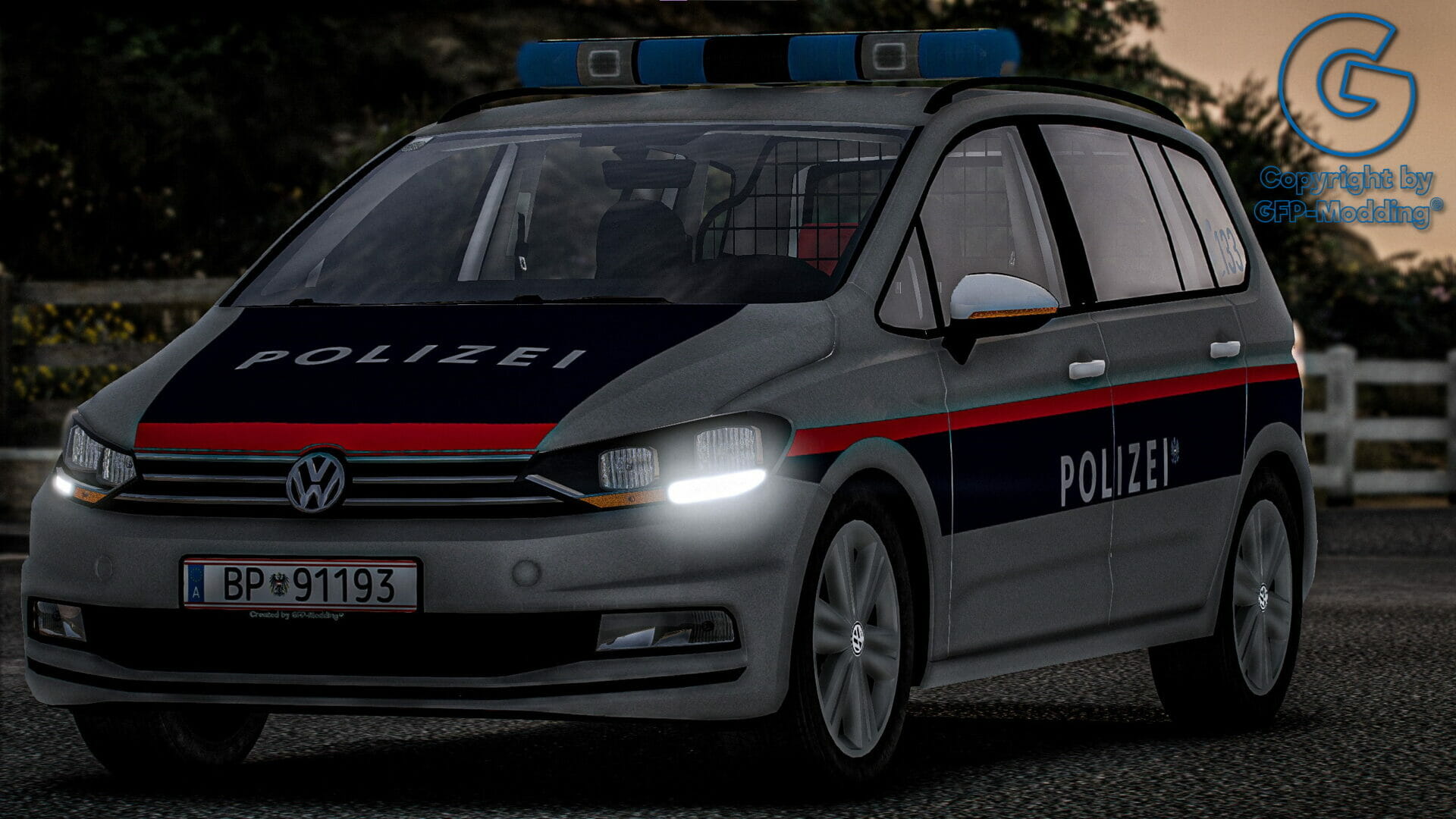 Volkswagen Touran Polizei Österreich [ELS] [REFLECTION]