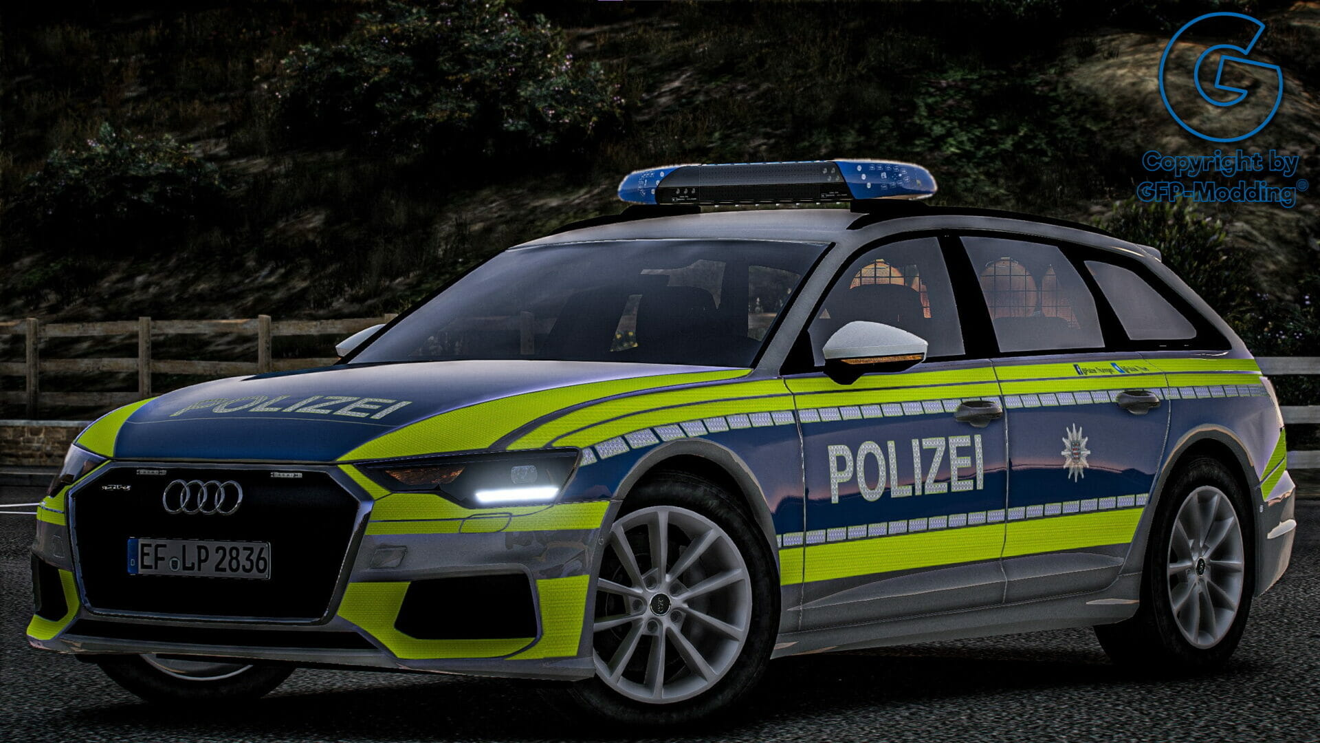 Audi A6 Avant Polizei Thüringen [FIVEM] [ELS] [REFLECTION]