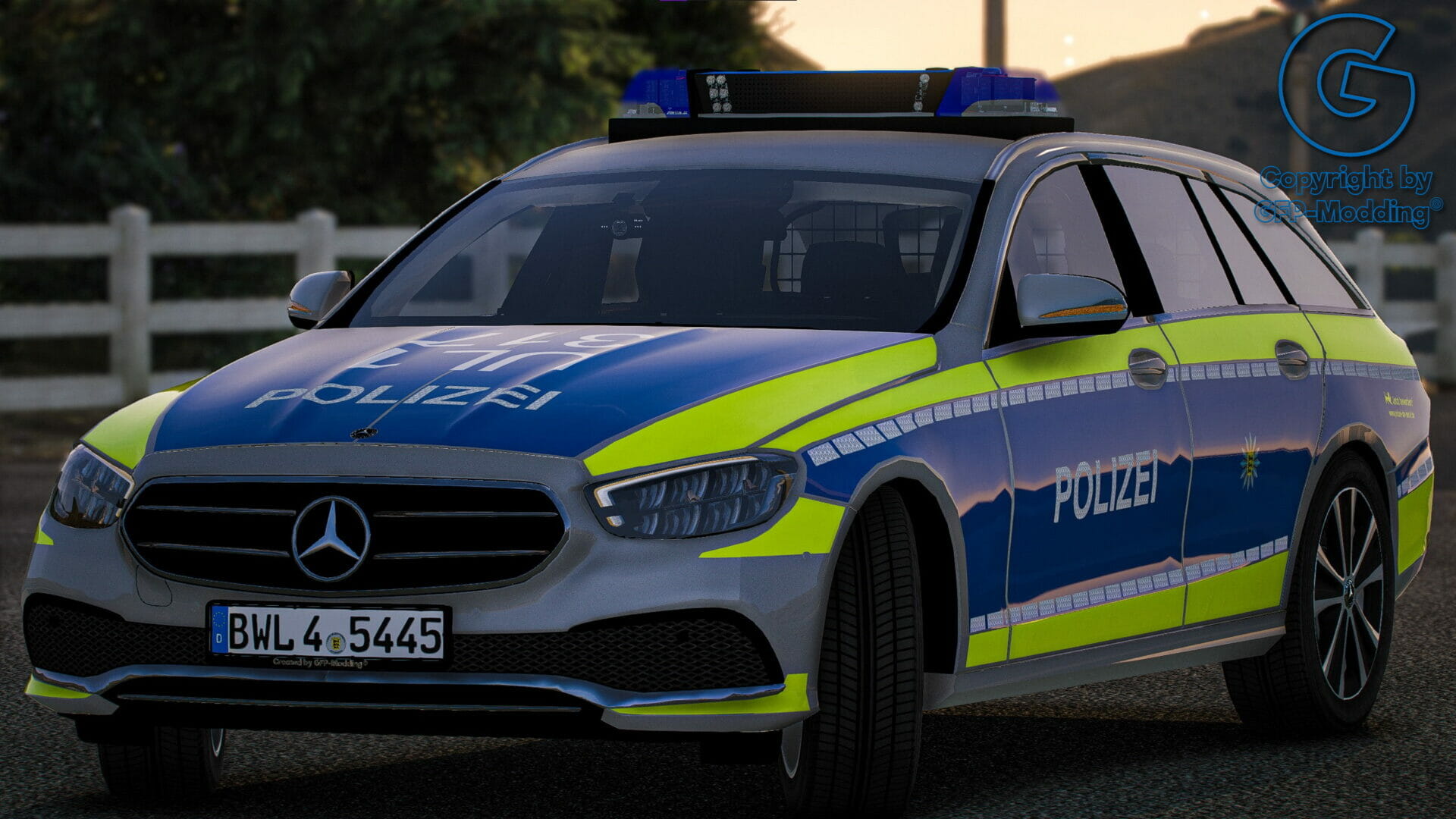 Mercedes-Benz S213 E-Klasse 220d T-Facelift Polizei Baden-Württemberg [REPLACE] [ADDON] [ELS] [REFLECTION]