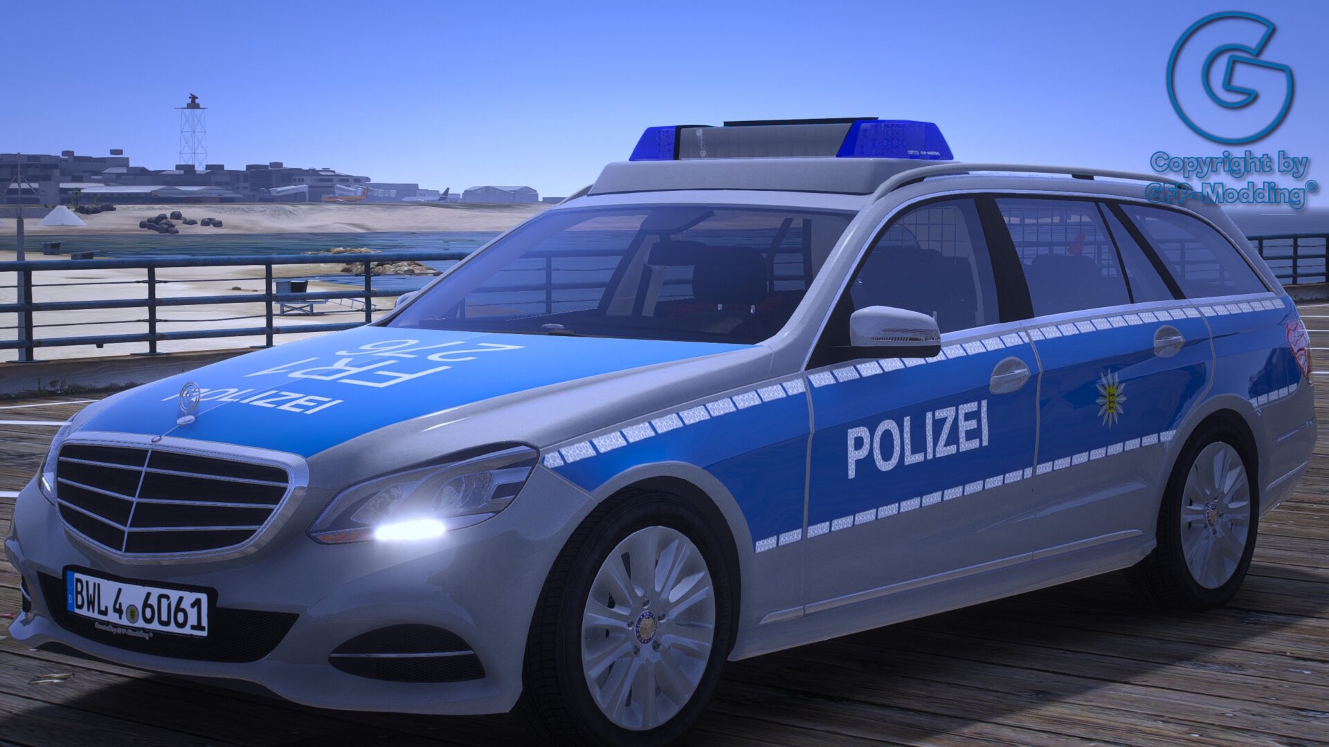 GFP E-Klasse T-Modell S212 Facelift Polizei Baden-Württemberg [REPLACE] [ADDON] [FIVEM] [ELS] [REFLECTION]