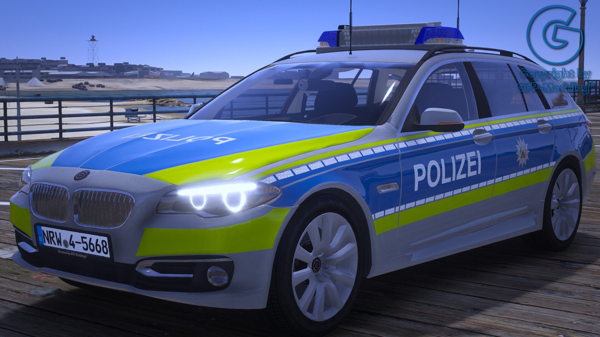 GFP 5er F11 Touring Polizei Nordrhein-Westfalen [REPLACE] [ADDON] [FIVEM] [ELS] [REFLECTION]