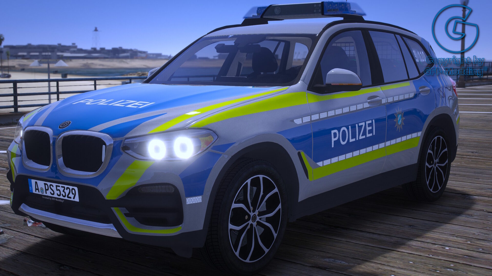 GFP X3 Polizei Bayern [REPLACE] [ADDON] [FIVEM] [ELS] [REFLECTION]