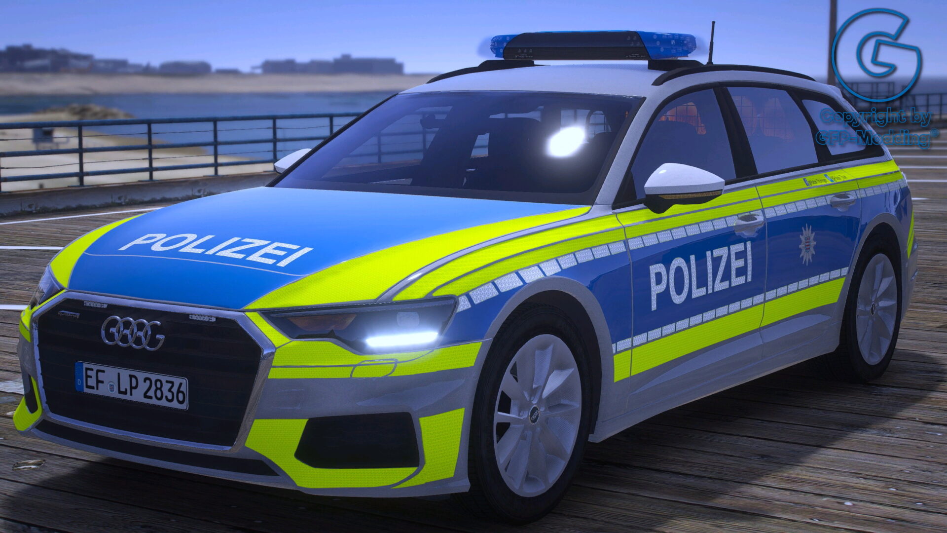 GFP A6 Avant Polizei Thüringen [REPLACE] [ADDON] [FIVEM] [ELS] [REFLECTION]