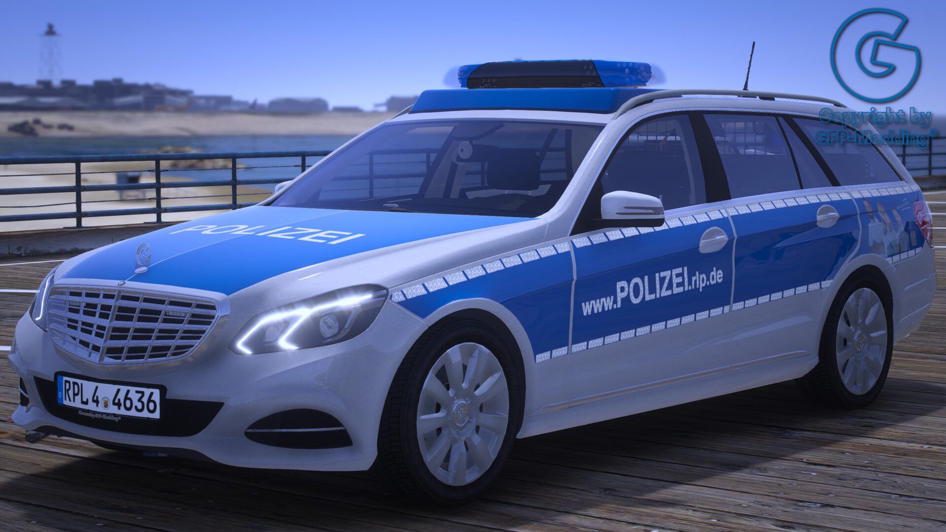GFP E-Klasse T-Modell S212 Facelift Polizei Rheinland-Pfalz [REPLACE] [ADDON] [FIVEM] [ELS] [REFLECTION]