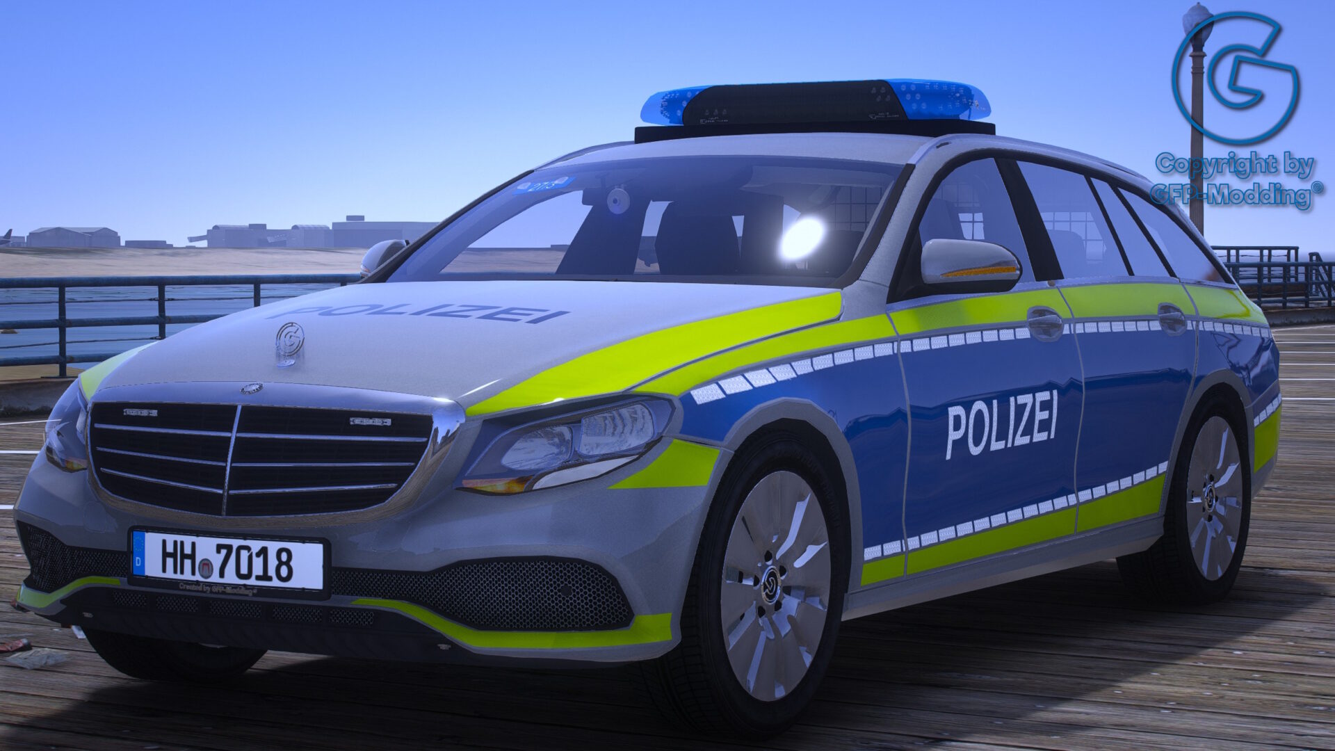 GFP E-Klasse T-Modell S213 Polizei Hamburg [ADDON] [REPLACE] [FIVEM] [ELS] [REFLECTION]