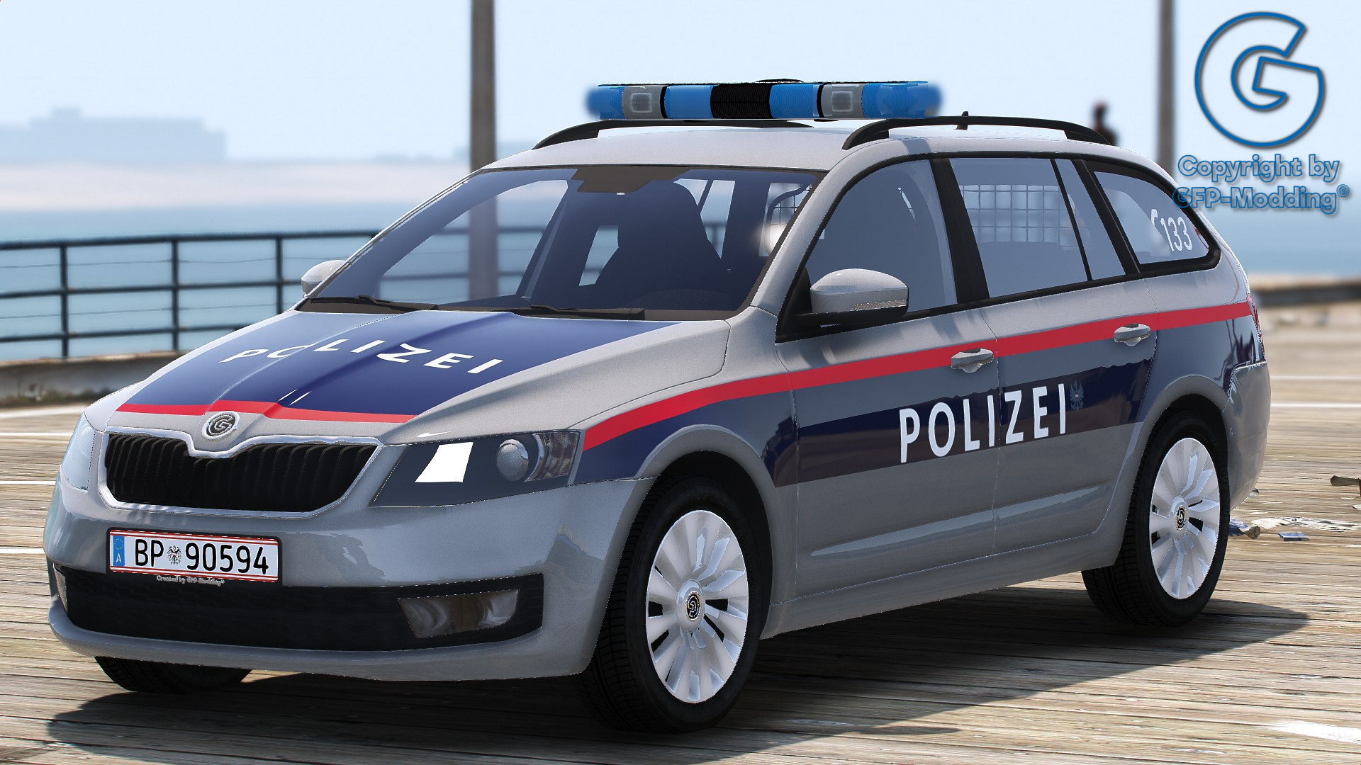 GFP Octavia Polizei Österreich [REPLACE] [ADDON] [FIVEM] [ELS] [REFLECTION]