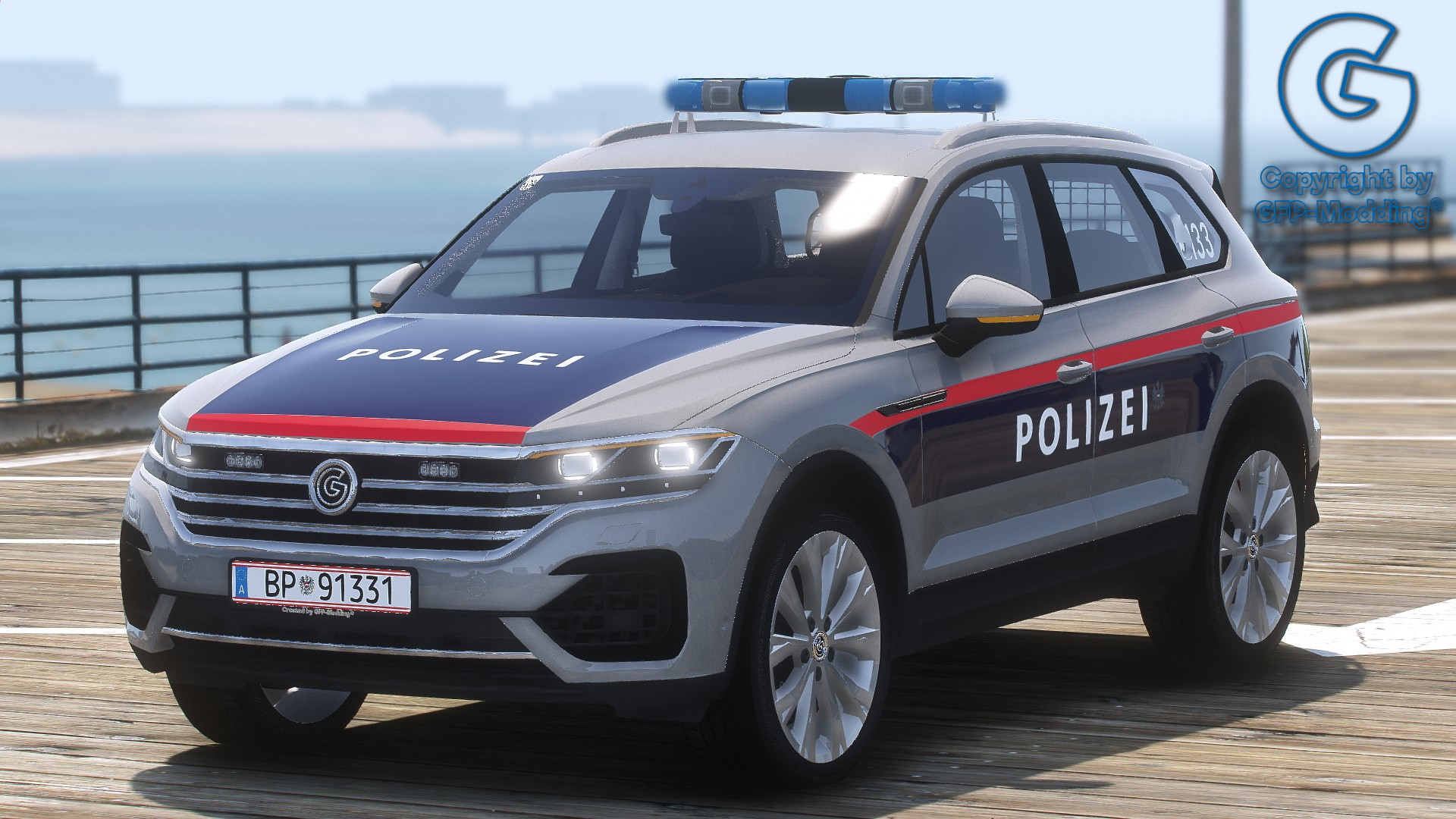GFP Touareg Polizei Österreich [REPLACE] [ADDON] [FIVEM] [ELS] [REFLECTION]
