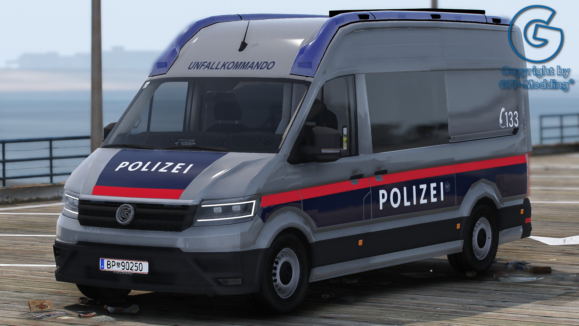 GFP Crafter Verkehrsunfallkommando Polizei Österreich [REPLACE] [ADDON] [FIVEM] [ELS] [REFLECTION]