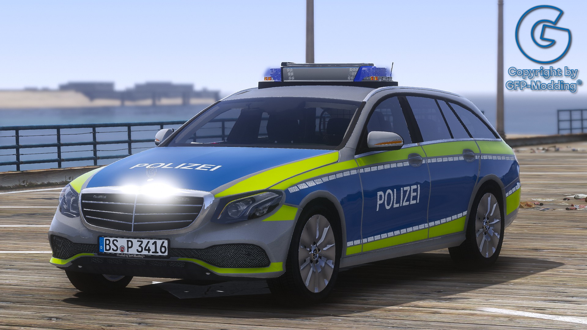 GFP E-Klasse T-Modell S213 Polizei Braunschweig [REPLACE] [ADDON] [FIVEM] [ELS] [REFLECTION]